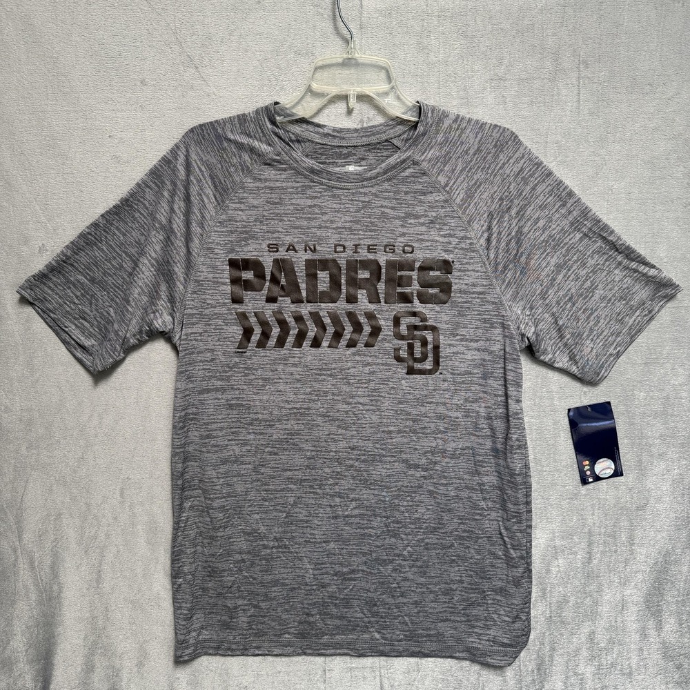San Diego Padres Shirt Mens Medium Heather Gray MLB Baseball Genuine Merchandise